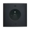 Prise*Modelec Façade à vis, Confidence, Simple, Noir, Prise-2P+T x1, L8cm, H8cm -