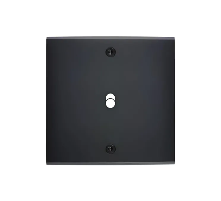 Façade à vis, Confidence, Simple, Noir, Interrupteur x1, L8cm, H8cm - Modelec