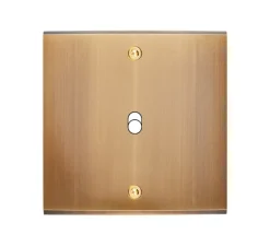 Interrupteur*Modelec Façade à vis, Confidence, Simple, Vieux bronze, Interrupteur x1, L8cm, H8cm -