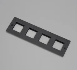 Façade, Buster, Quadruple horizontal, Bronze fumé, Sans insert, L30,3cm, H9cm - Buster & Punch