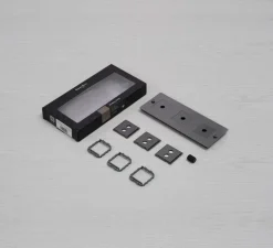 Façade, Buster, Triple vertical, Bronze fumé, Avec insert, L9cm, H23,2cm - Buster & Punch