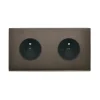 Façade, Confidence, Double horizontal, Canon de fusil, Prise-PC x2, L15cm, H8cm - Modelec