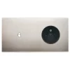 Façade, Confidence, Double horizontal, Nickel satiné, Interrupteur x1, Prise-2P+T x1, L15,1cm, H8cm - Modelec