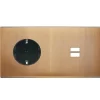 Façade, Confidence, Double horizontal, Vieux bronze, Prise-Schuko x1, Prise-USB x2, L15,1cm, H8cm - Modelec