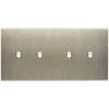 Façade, Confidence, Double horizontal, Acier, Interrupteur x2, Interrupteur x2, L15,1cm, H8cm - Modelec