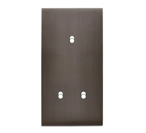 Façade, Confidence, Double vertical, Canon de fusil, Interrupteur x1, Interrupteur x2, L8cm, H15,1cm - Modelec