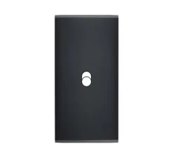 Interrupteur*Modelec Façade, Confidence, Etroit, Noir, Interrupteur x1, L4cm, H8cm -