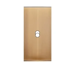 Façade, Confidence, Etroit, Vieux bronze, Interrupteur x1, L4cm, H8cm - Modelec