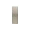 Façade, Confidence, Etroit-long, Acier brossé, Interrupteur x1, L4cm, H12,5cm - Modelec
