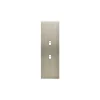 Façade, Confidence, Etroit-long, Acier brossé, Interrupteur x2, L4cm, H12,5cm - Modelec
