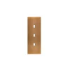 Interrupteur*Modelec Façade, Confidence, Etroit-long, Vieux bronze, Interrupteur x3, L4cm, H12,5cm -
