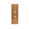 Interrupteur*Modelec Façade, Confidence, Etroit-long, Vieux bronze, Interrupteur x2, L4cm, H12,5cm -