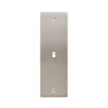 Façade, Confidence, Etroit-long, Nickel satiné, Interrupteur x1, À vis, L8cm, H12,6cm - Modelec