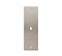 Interrupteur*Modelec Façade, Confidence, Etroit-long, Nickel satiné, Interrupteur x1, À vis, L8cm, H12,6cm -