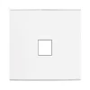 Prise*Modelec Façade, Confidence, Simple, Blanc, Prise-RJ45 x1, L8cm, H8cm -