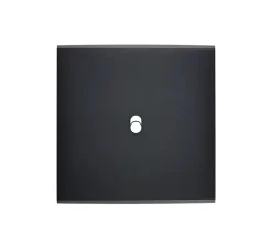 Interrupteur*Modelec Façade, Confidence, Simple, Noir, Interrupteur x1, L8cm, H8cm -