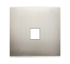 Façade, Confidence, Simple, Nickel satiné, Prise-RJ45 x1, L8cm, H8cm - Modelec