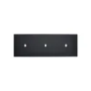 Façade, Confidence, Triple horizontal, Noir mat, Interrupteur x1, Interrupteur x1, Interrupteur x1, L22,2cm, H8cm - Modelec