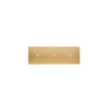 Façade, Confidence, Triple horizontal, Laiton brossé, Interrupteur x3, L22,2cm, H8cm - Modelec