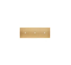 Façade, Confidence, Triple horizontal, Laiton brossé, Interrupteur x3, L22,2cm, H8cm - Modelec