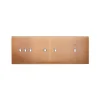 Façade, Confidence, Triple horizontal, Vieux bronze, Interrupteur x3, Interrutpeur x2, Interrupteur LED x1, L22,2cm, H8cm - Modelec