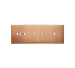 Façade, Confidence, Triple horizontal, Vieux bronze, Interrupteur x3, Interrutpeur x2, Interrupteur LED x1, L22,2cm, H8cm - Modelec
