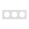 Façade, DOM, Triple horizontal ou vertical, Blanc mat, Interrupteur ou prise, L22,8cm, H8,6cm - Fontini