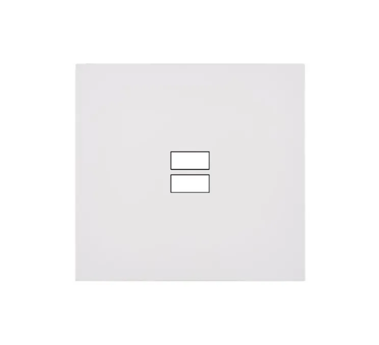 Façade, Désir, Simple, Blanc mat, Prise-USB A/C x1, L8cm, H8cm - Modelec