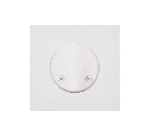 Accessoires*Modelec Façade, Désir, Simple, Blanc mat, Sortie de câble x1, L8cm, H8cm -
