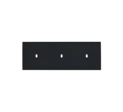 Façade, Désir, Triple horizontal, Noir mat, Interrupteur x1, Interrupteur x1, Interrupteur x1, L22,2cm, H8cm - Modelec