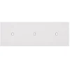 Interrupteur*Modelec Façade, Désir, Triple horizontal, Blanc mat, Interrupteur x1, Interrupteur x1, Interrupteur x1, L22,2cm, H8cm -