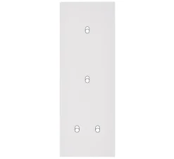 Interrupteur*Modelec Façade, Désir, Triple vertical, Blanc mat, Interrupteur x1, Interrupteur x1, Interrupteur x2, L8cm, H22,2cm -