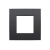 Interrupteur*Niko Façade, Intense, Simple, Anthracite coated, Interrupteur x1, L8,5cm, H8,5cm -