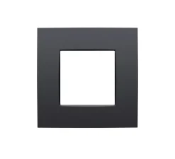 Interrupteur*Niko Façade, Intense, Simple, Anthracite coated, Interrupteur x1, L8,5cm, H8,5cm -