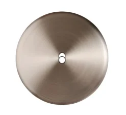 Interrupteur*Modelec Façade, Iris Horizon, Simple, Nickel satiné, Interrupteur x1, L8cm, H8cm -