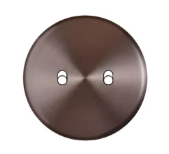 Interrupteur*Modelec Façade, Iris Horizon, Simple, Canon de fusil satiné, Interrupteur x2, L8cm, H8cm -