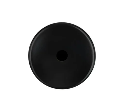 Accessoires*Modelec Façade, Iris, Simple, Noir soft touch, Sortie de câble x1, L8cm, H8cm -