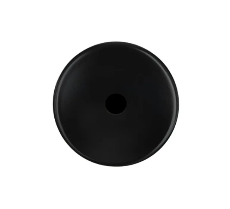 Accessoires*Modelec Façade, Iris, Simple, Noir soft touch, Sortie de câble x1, L8cm, H8cm -