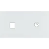 Façade, M, Double horizontal, Blanc mat, Prise-RJ45 x1, Prise-TV x1, L15,1cm, H8cm - Modelec