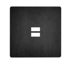 Façade, M, Simple, Acier verni STB, Prise-USB A x2, L8cm, H8cm - Modelec