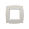 Façade, Original, Simple, Light grey, Interrupteur x1, L8,3cm, H8,3cm - Niko