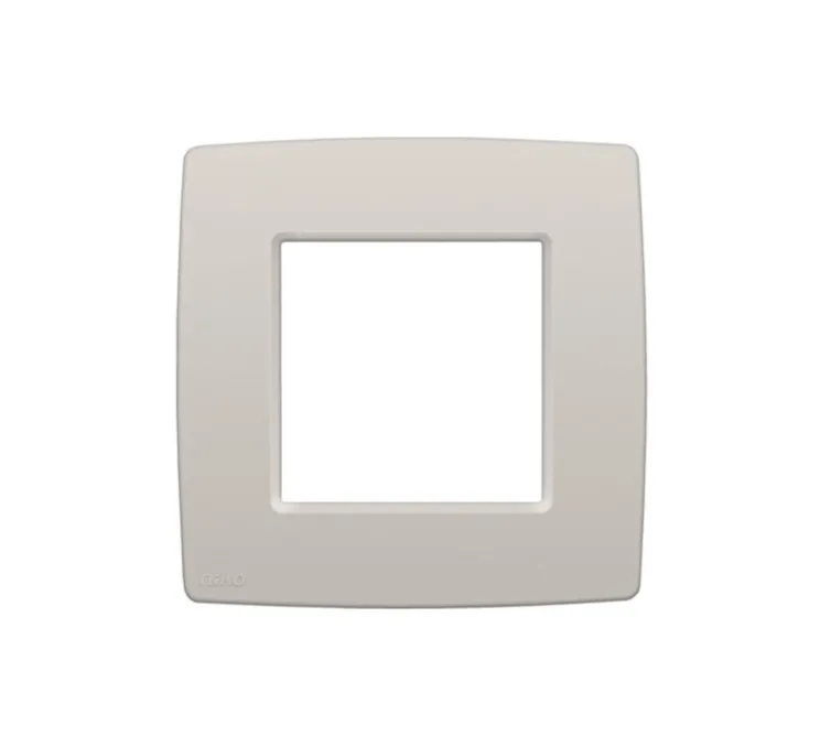 Façade, Original, Simple, Light grey, Interrupteur x1, L8,3cm, H8,3cm - Niko