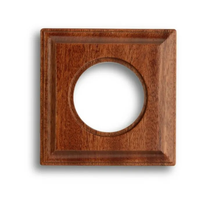 Façade, Venezia, Simple, Hêtre, Interrupteur x1, L9cm, H9cm - Fontini