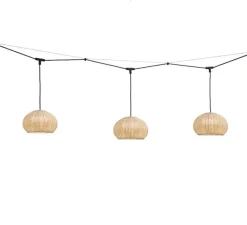 Suspension*Bover Guirlande lumineuse, Garota Catenary S/27/4L, , IP66, LED, 2700K, 450 lm, L500cm, H70cm - noir et blanc