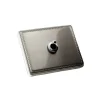 Interrupteur, 1950, Simple, Nickel satiné, Va-et-vient x1, Chrome, L12,5cm, H9cm - Fontini
