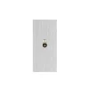 Interrupteur*6ixtes Interrupteur, Allure, Etroit, Aluminium brossé, Simple-allumage x1, Nickel, L4cm, H8cm -