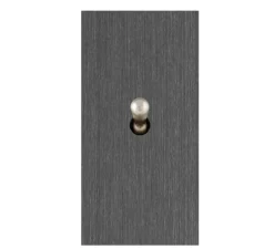 Interrupteur, Allure, Etroit, Canon de fusil, Simple-allumage x1, Nickel, L4cm, H8cm - 6ixtes