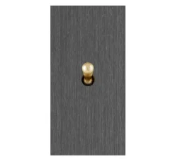 Interrupteur*6ixtes Interrupteur, Allure, Etroit, Canon de fusil, Simple-allumage x1, Laiton, L4cm, H8cm -