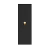Interrupteur, Allure, Etroit-long, Noir brossé, Simple-allumage x1, Laiton, L4cm, H13cm - 6ixtes