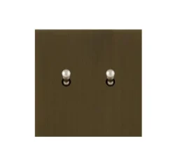 Interrupteur*6ixtes Interrupteur, Allure, Simple, Bronze, Simple-allumage x1, Poussoir x1, Nickel, L8cm, H8cm -